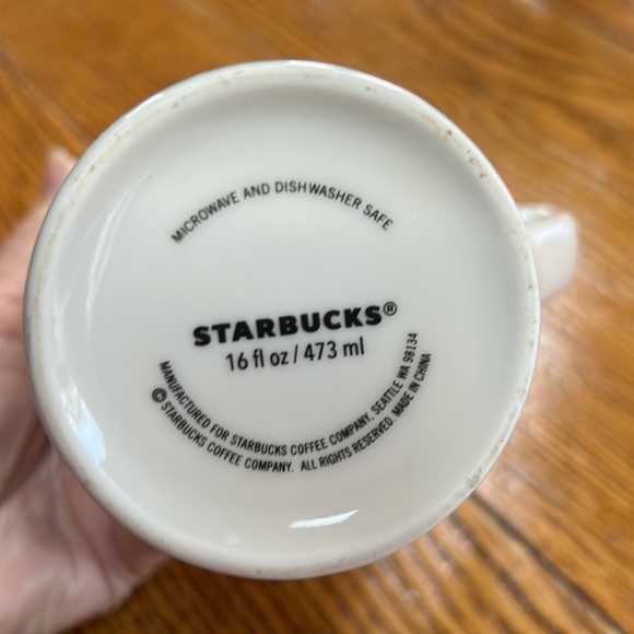 Starbucks Grande (16oz.) size ceramic mug in Geometric print w/me… - Picture 2 of 5